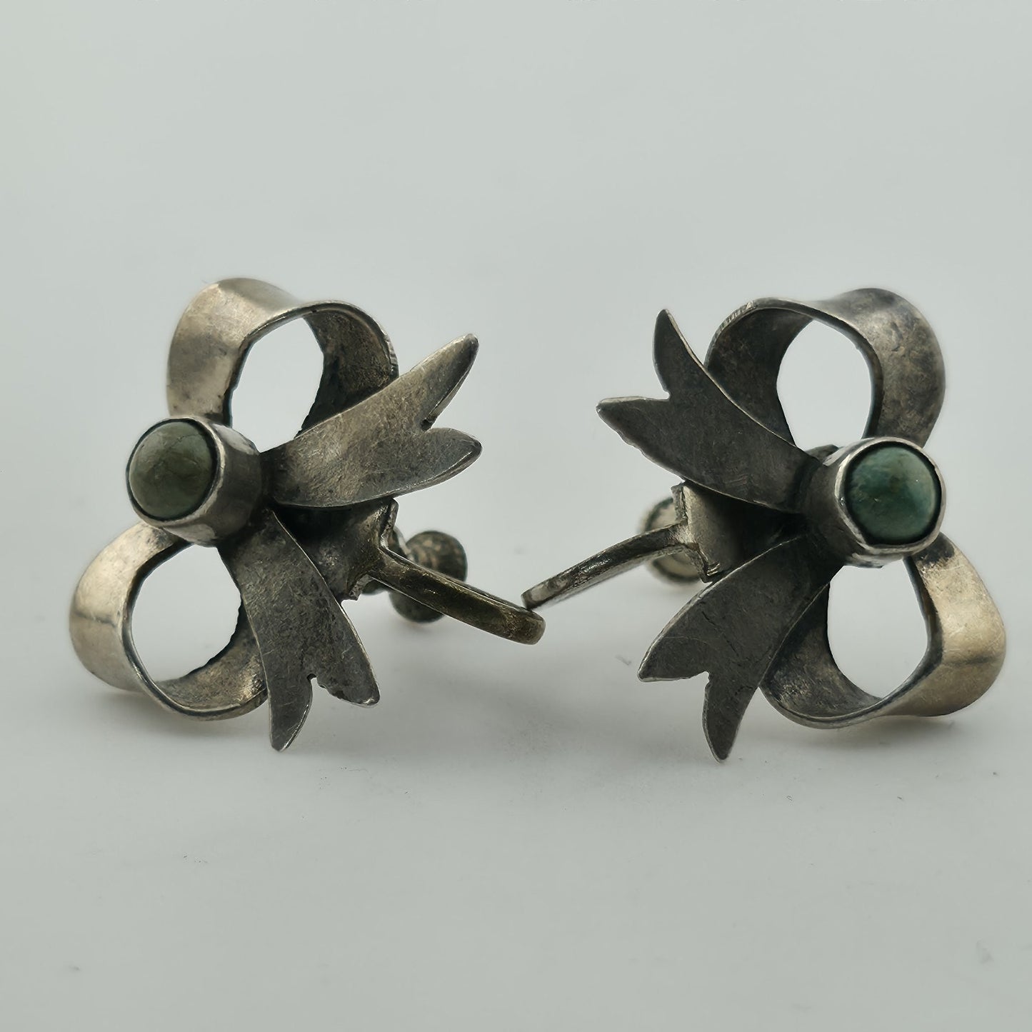 925 vintage bow earrings