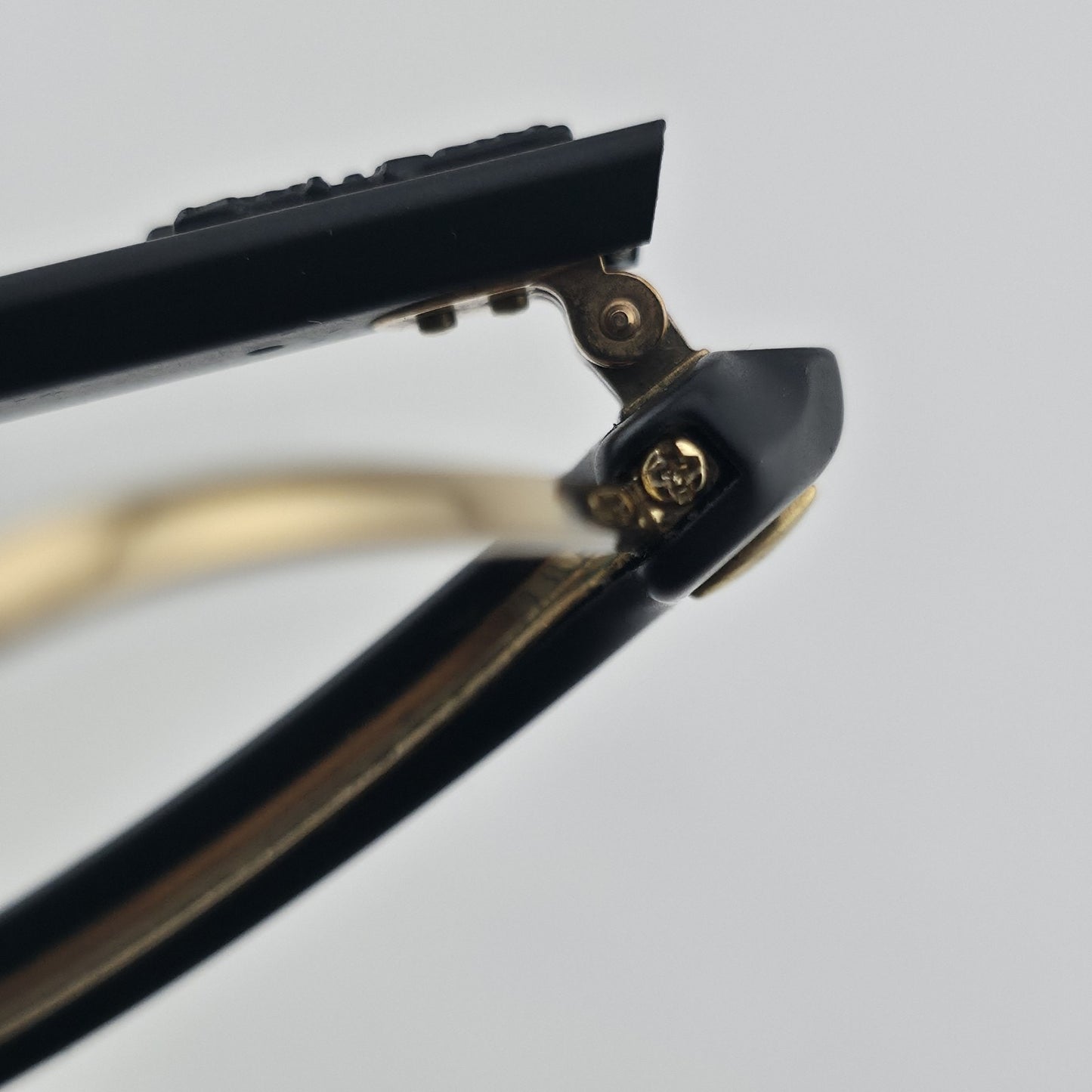 Ray-Ban RB4175 877 Eyeglass Frames Black Gold 57-16 145 Italy w/ Case No Lenses