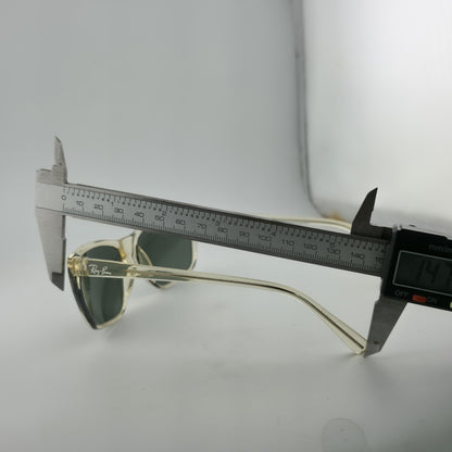 Vintage Ray-Ban Cats 3000 Bausch / Lomb Sunglasses Crystal Frame Green Lens Case