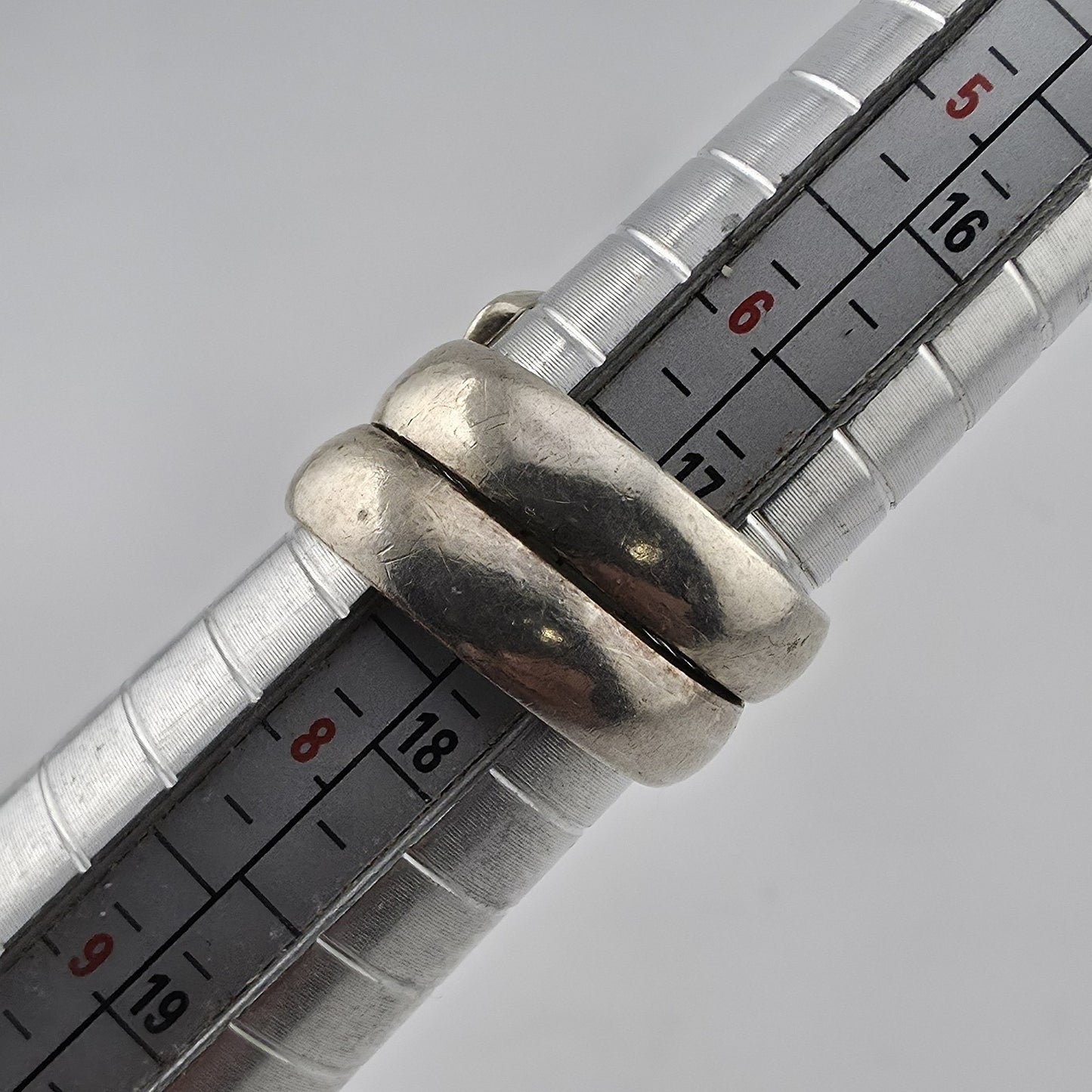 Vintage Mexico 925 Sterling Silver Wrap Ring Size 7 Modernist Coil Band 1m34 Mcm