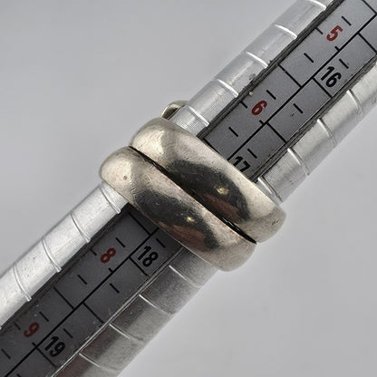 Vintage Mexico 925 Sterling Silver Wrap Ring Size 7 Modernist Coil Band 1m34 Mcm