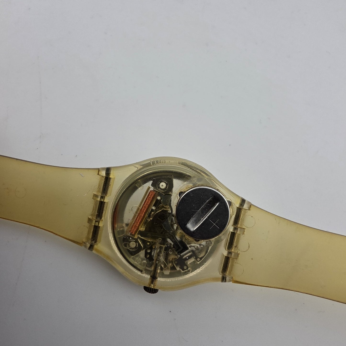 Swatch GK100 Jelly Fish Transparent Gent 34mm 1985 Vintage AG1985 Swiss Watch