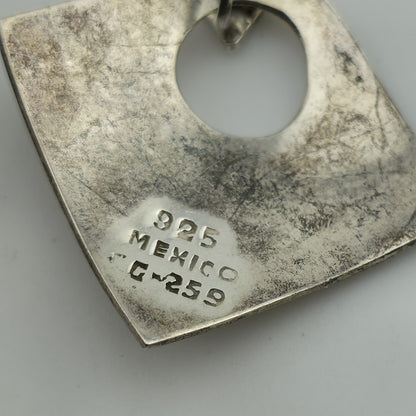 Vintage Mexico 925 Sterling Silver Earrings — Marked 952 Tg 259 Mexico