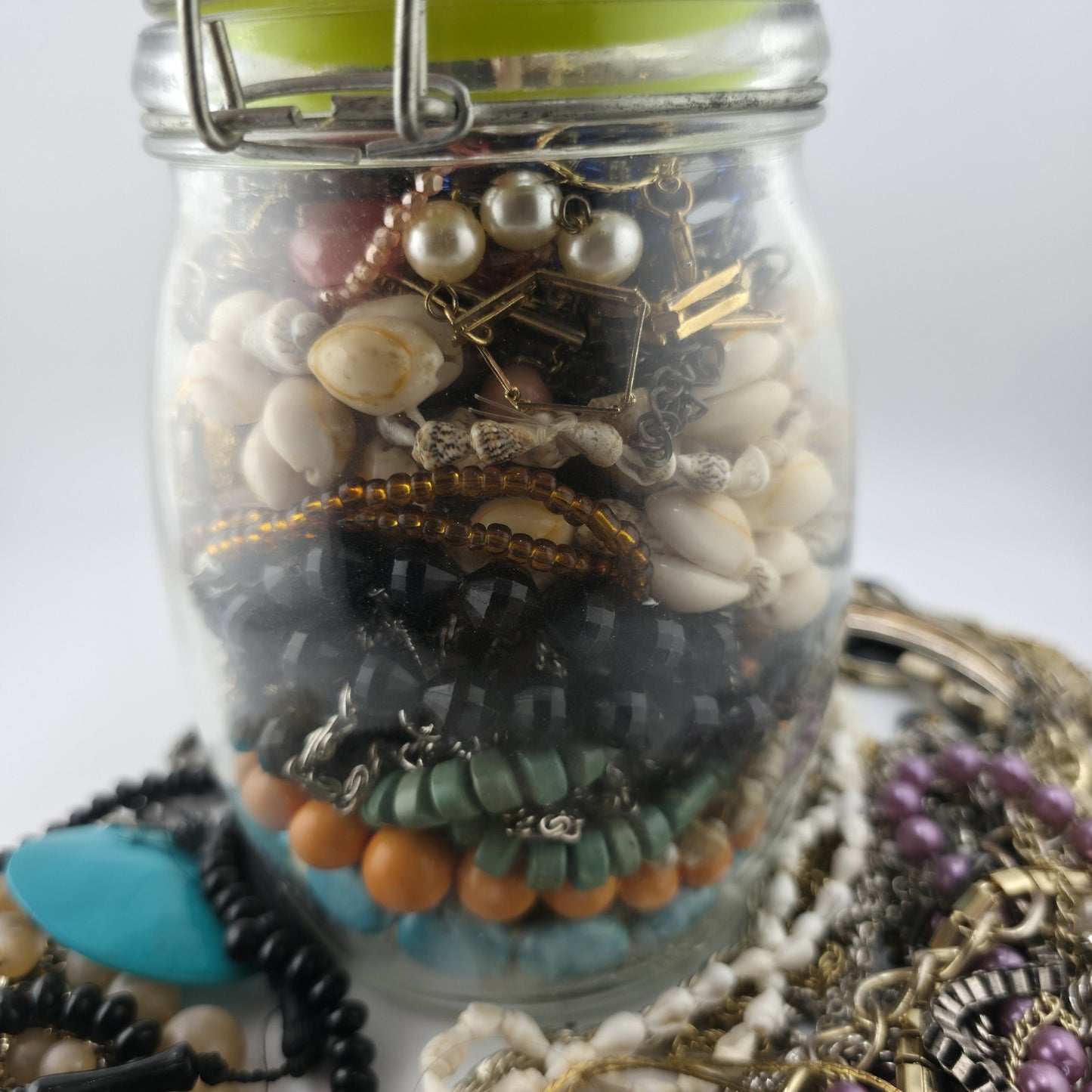 Beautiful Mystery Vintage To Now Soft Romantic Costume Jewelry Jewels Jar