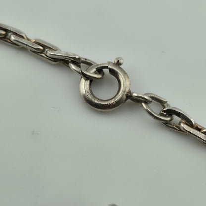 Sterling Silver Cross pendant Sterling Silver Necklace Choker 14” 20g Vintage