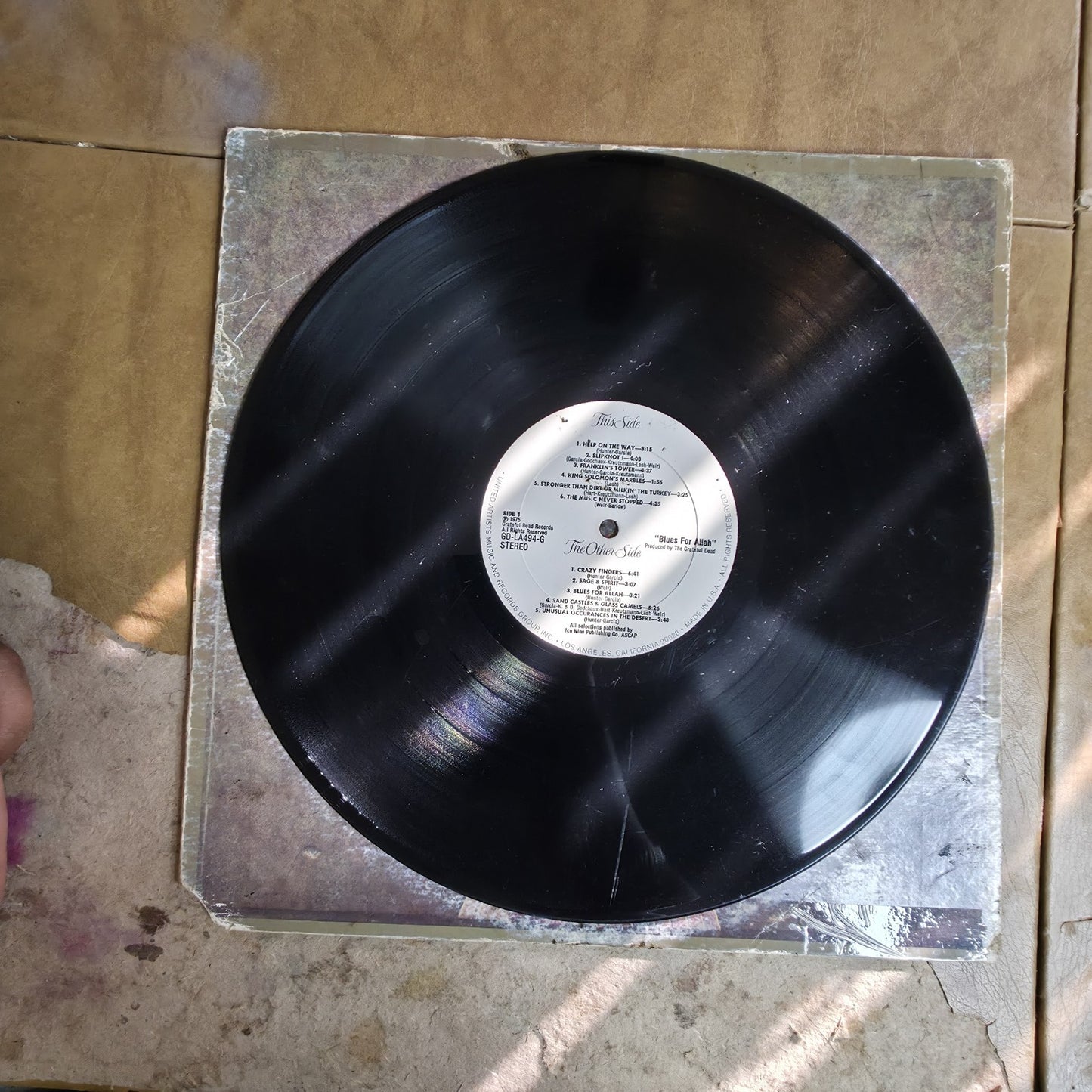 Grateful Dead Blues for Allah LP Vinyl 1975 Jerry Garcia Vintage
