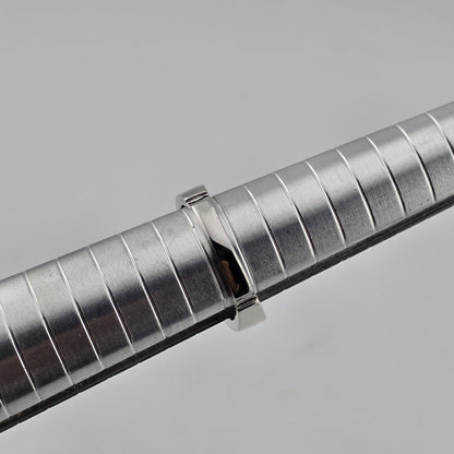 Sterling Silver Cubic Zirconia Engagement Wedding Ring 7 Solitaire Style 925