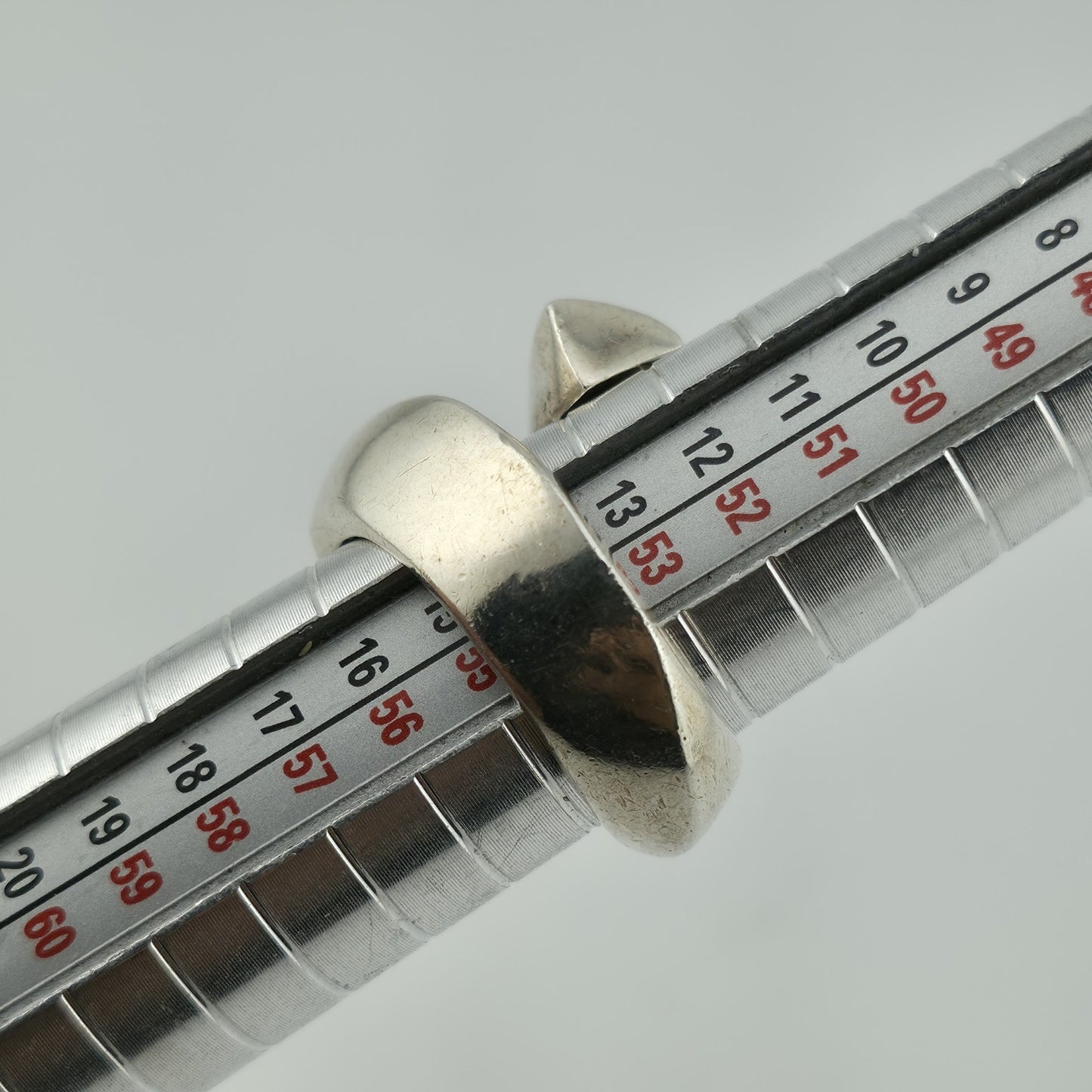 Vintage Ring Sterling Silver Modernist Bypass Size 7 Bold Abstract MCM 925