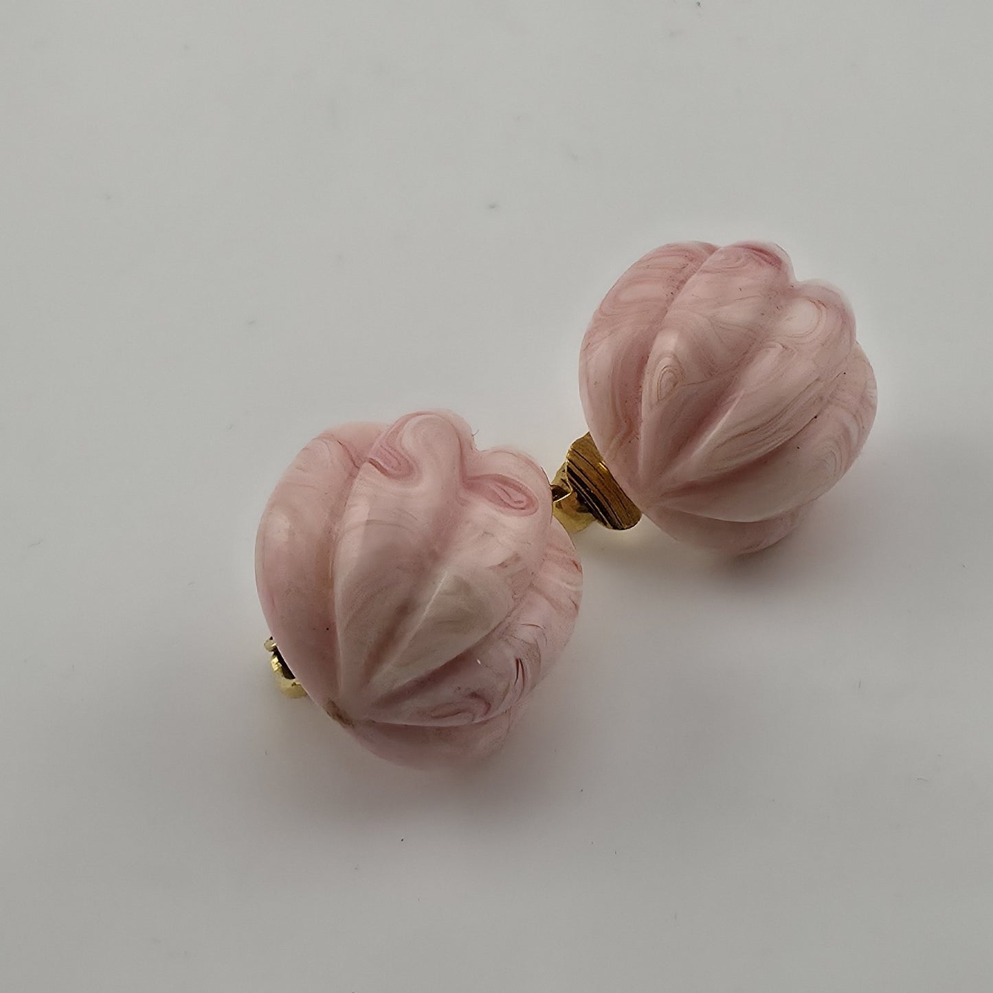 Avon Burst of Spring Pierced Earrings Pink Vintage 1988