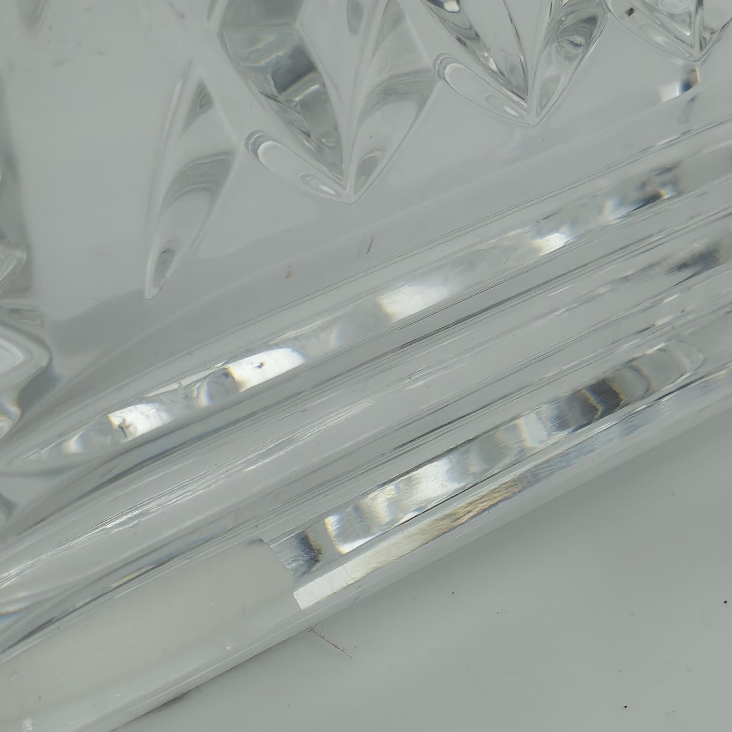 WATERFORD CRYSTAL LISMORE CARRIAGE CLOCK — 7" MANTLE / DESK