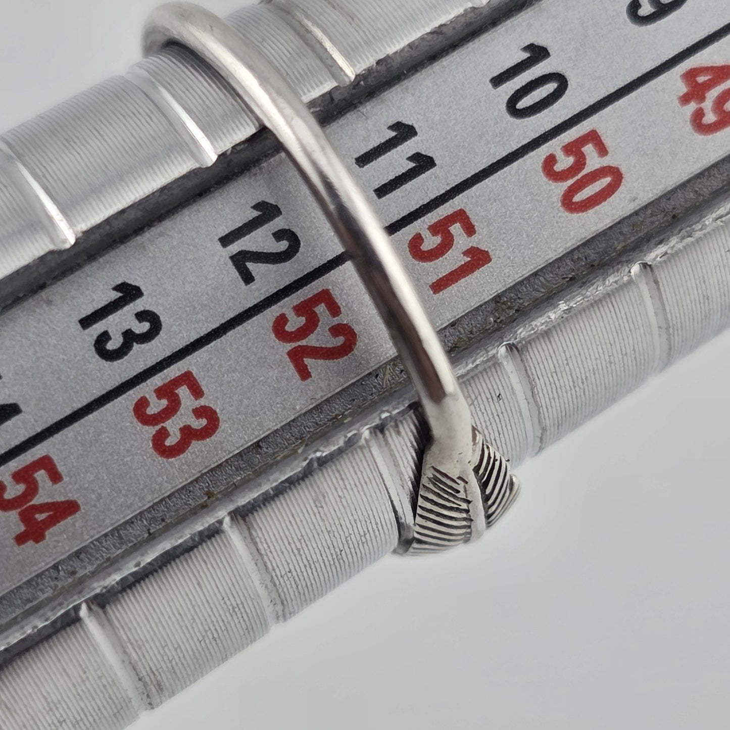 925 Sterling Silver Ring Tiny Feather Dainty Boho Minimalist Jewelry Size 5.75