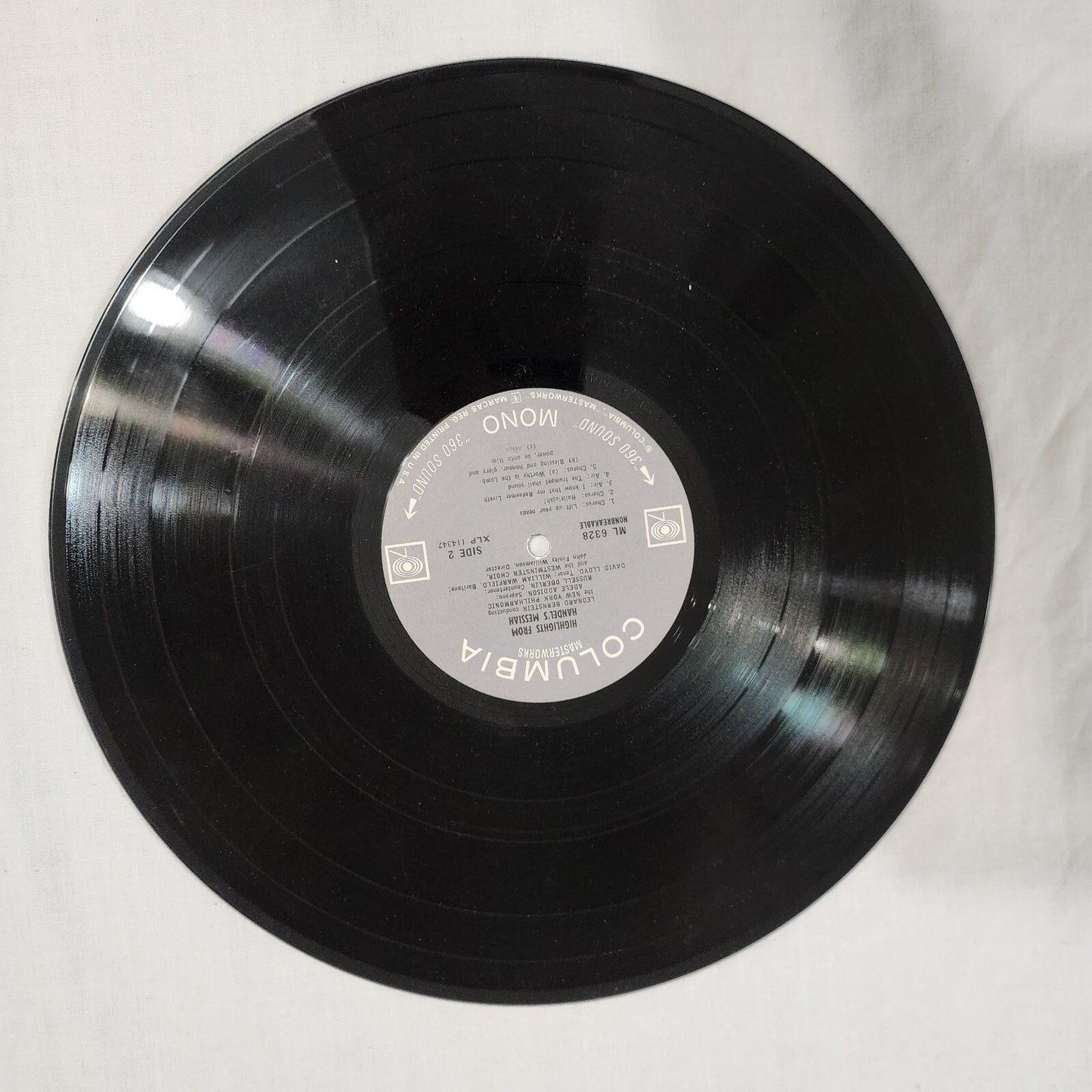 Highlights from Handel's Messiah Leonard Bernstein New York Philharmonic  Vinyl