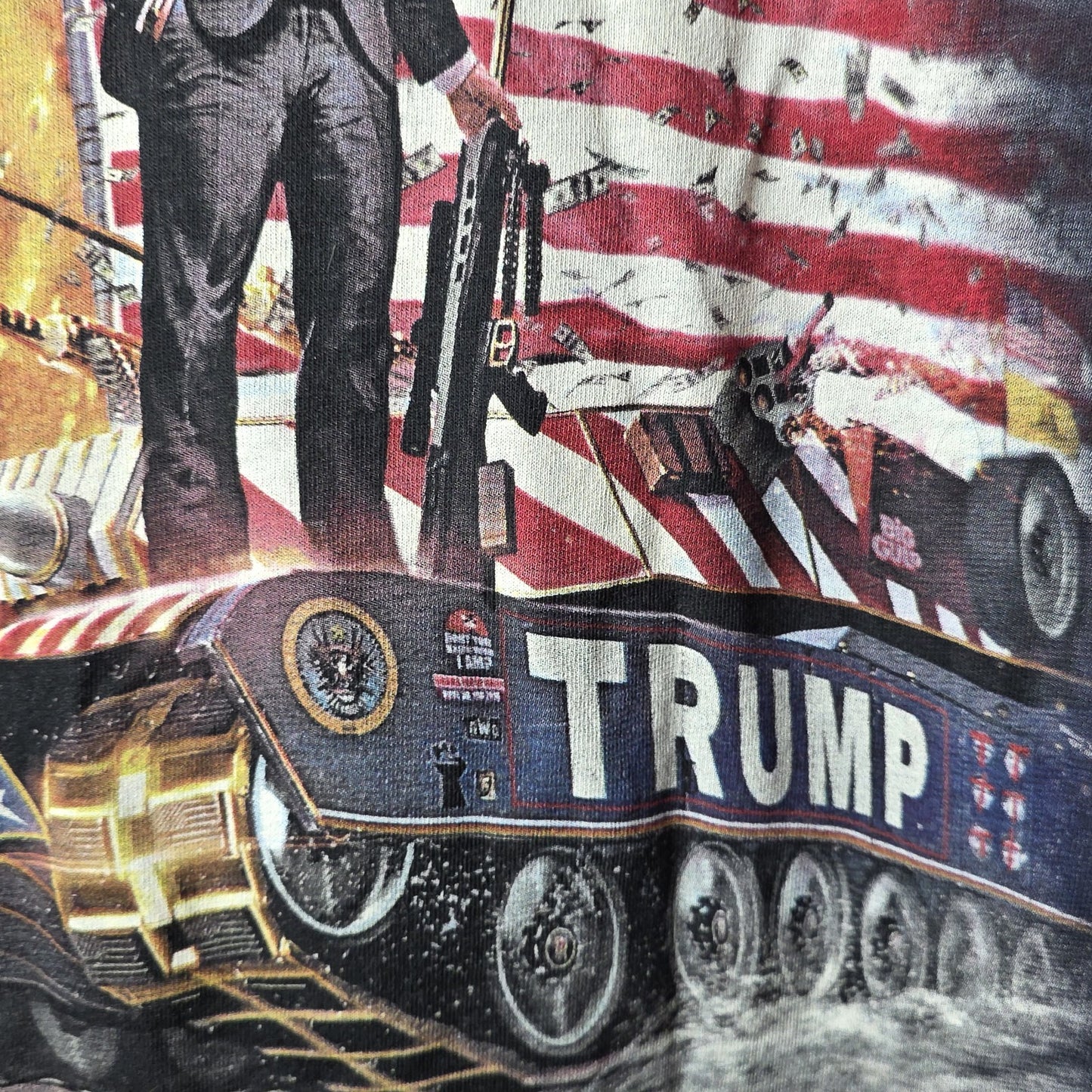 Donald trump The Mountain Shirt Mens XL Black Big Print 2016 USA 47 president