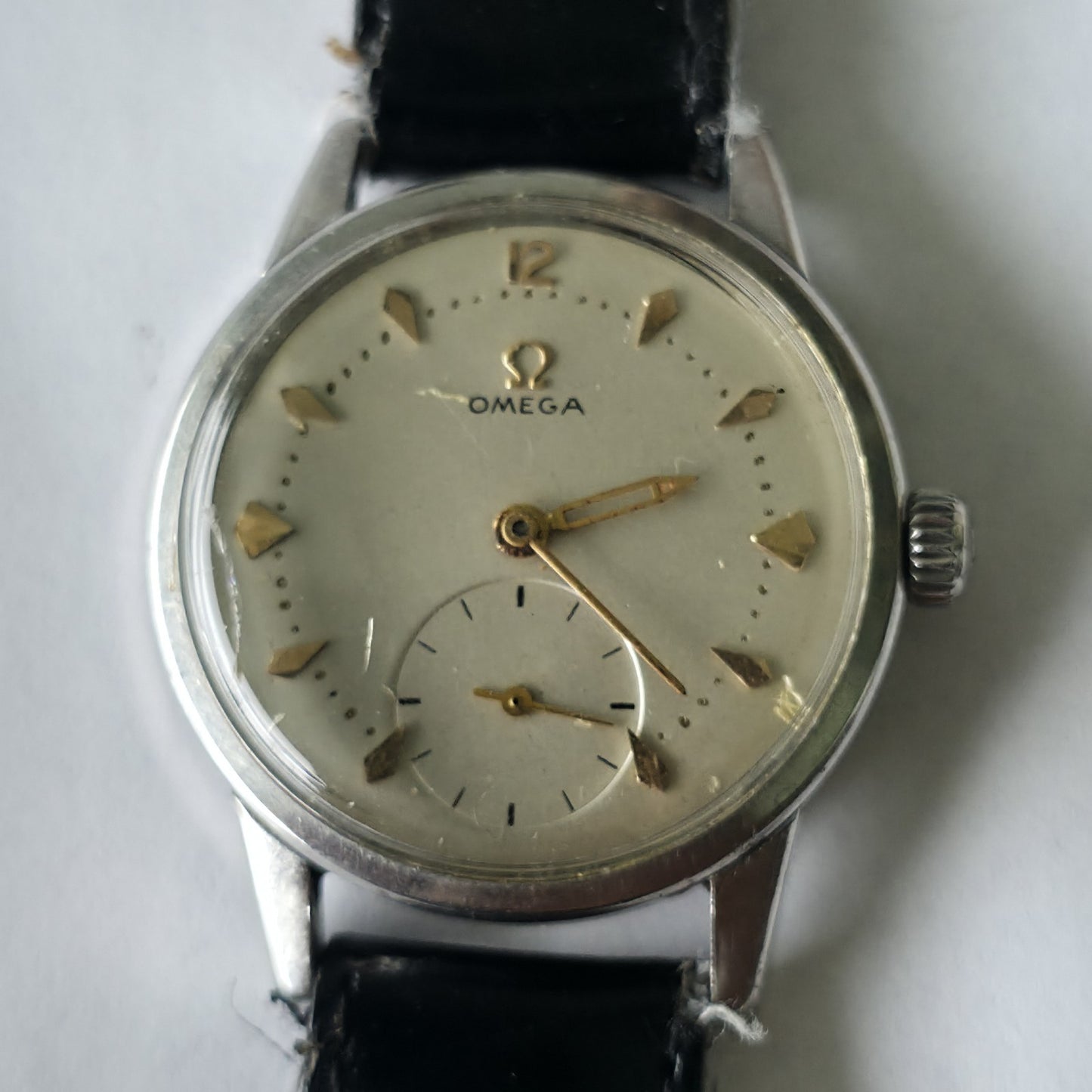 Omega Watch Ranchero Rare Movement 268 Manual Wind White Dial Vintage Working