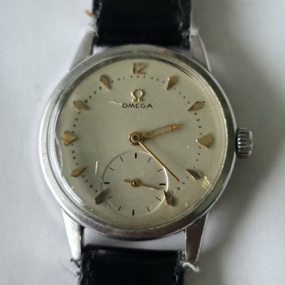 Omega Watch Ranchero Rare Movement 268 Manual Wind White Dial Vintage Working