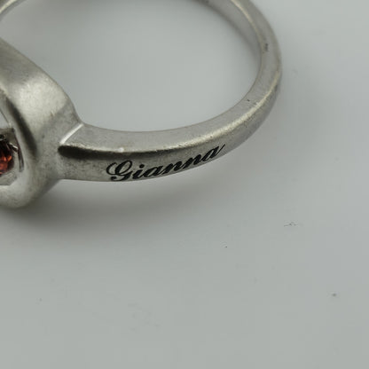 Sterling Silver Ring 925 Blue Topaz Size 7 Personalized Jessica Gianna