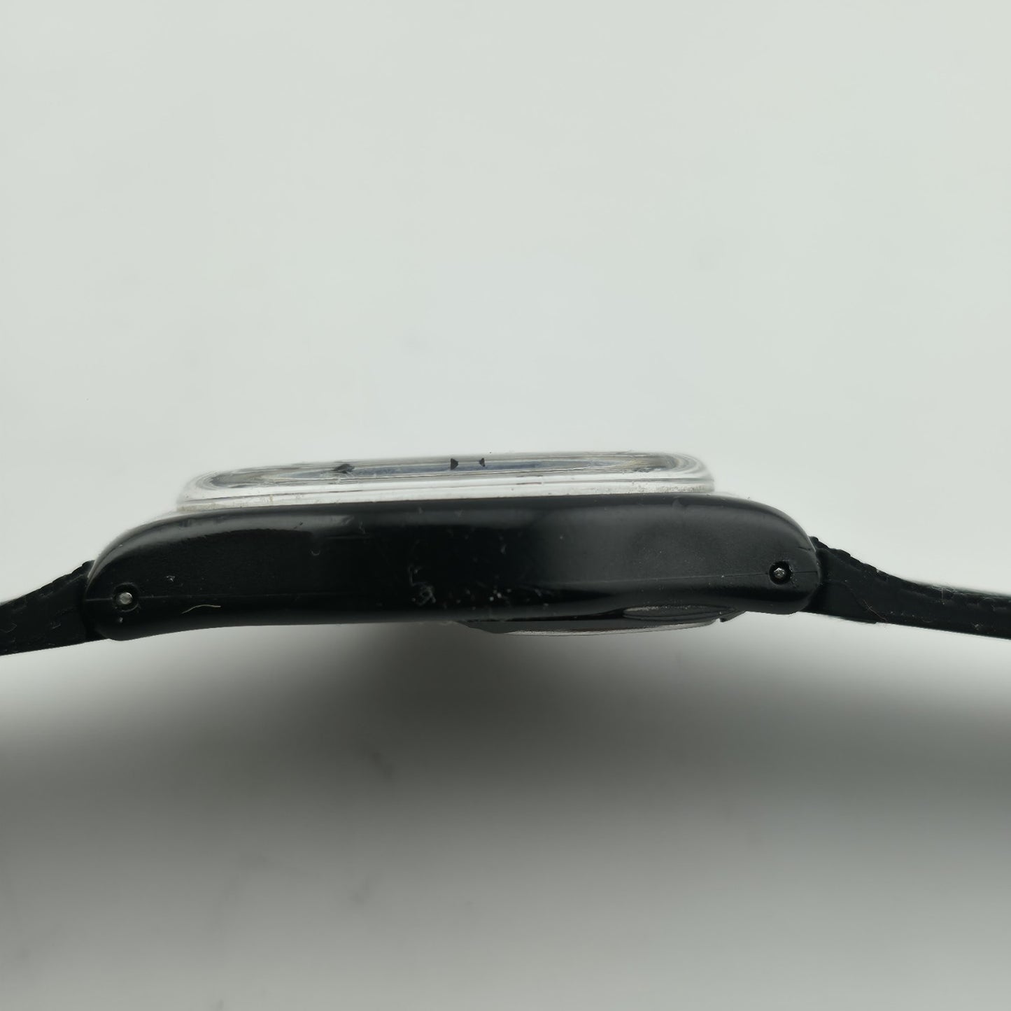 Swatch Watch Mirror Dial Gent Unisex Black Vintage 1995 Working New Battery