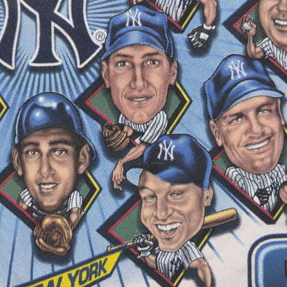 1999 World Series New York Yankees Shirt Mens 2XL White Double Sided Vintage