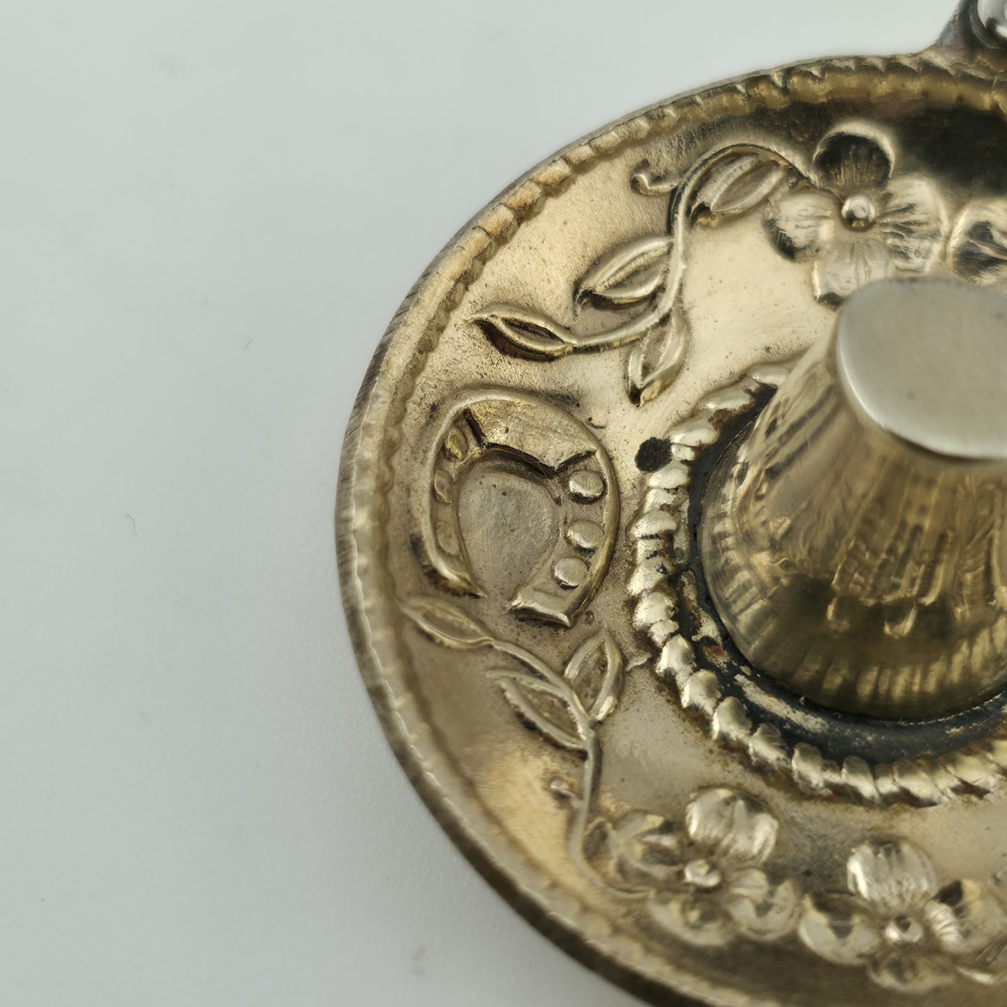 Mexico Silver Sombrero Hat Dangle Earrings Southwestern  Vintage