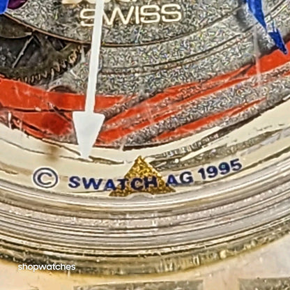 Swatch Vintage Rare Aniak Sak123 Automatic Swiss movement  23 Jewels EUC
