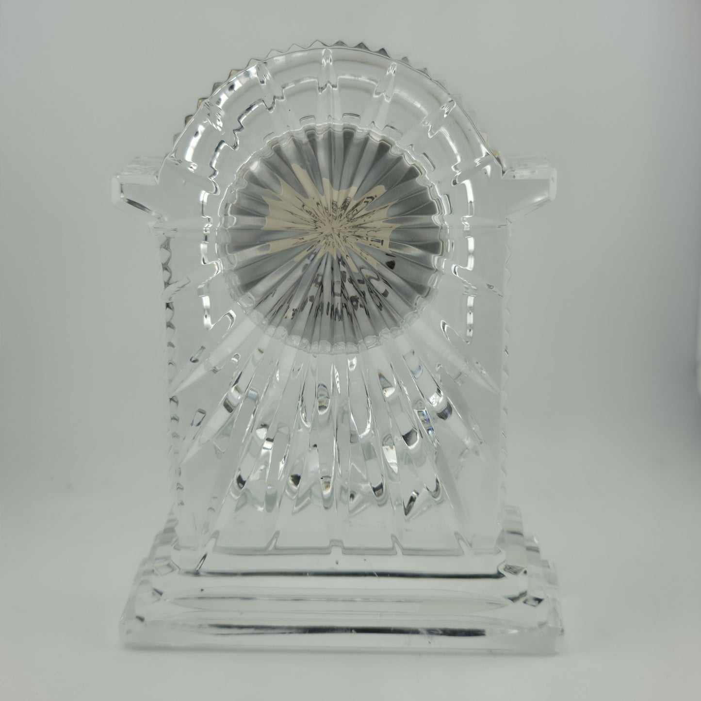 WATERFORD CRYSTAL LISMORE CARRIAGE CLOCK — 7" MANTLE / DESK