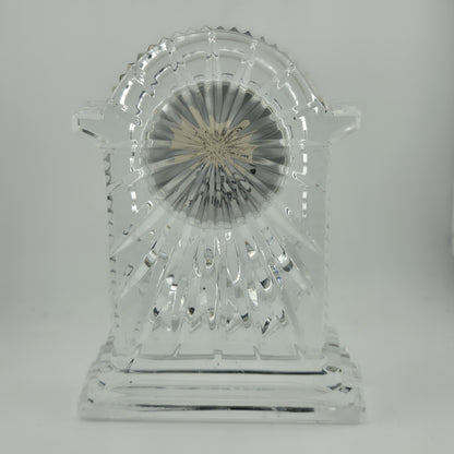 WATERFORD CRYSTAL LISMORE CARRIAGE CLOCK — 7" MANTLE / DESK