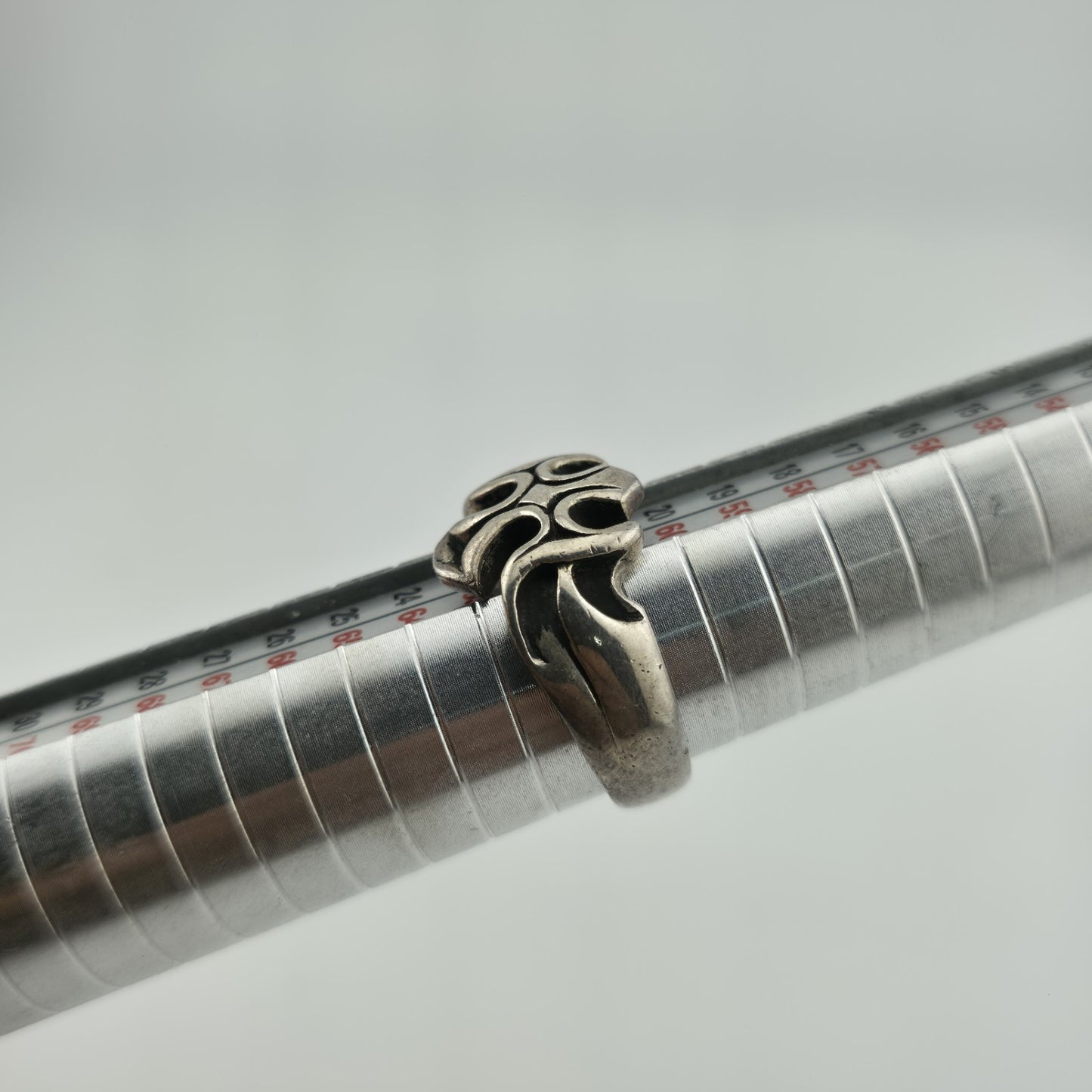 Sterling Silver Ring Gothic Cross Religious  Heavy 10g Size 9.75 Vintage Punk