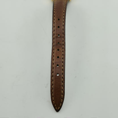 Disney Watch Lorus Mickey Mouse Ladies Leather Bands Gold Tone Working Vintage