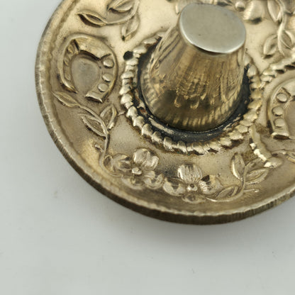 Mexico Silver Sombrero Hat Dangle Earrings Southwestern  Vintage