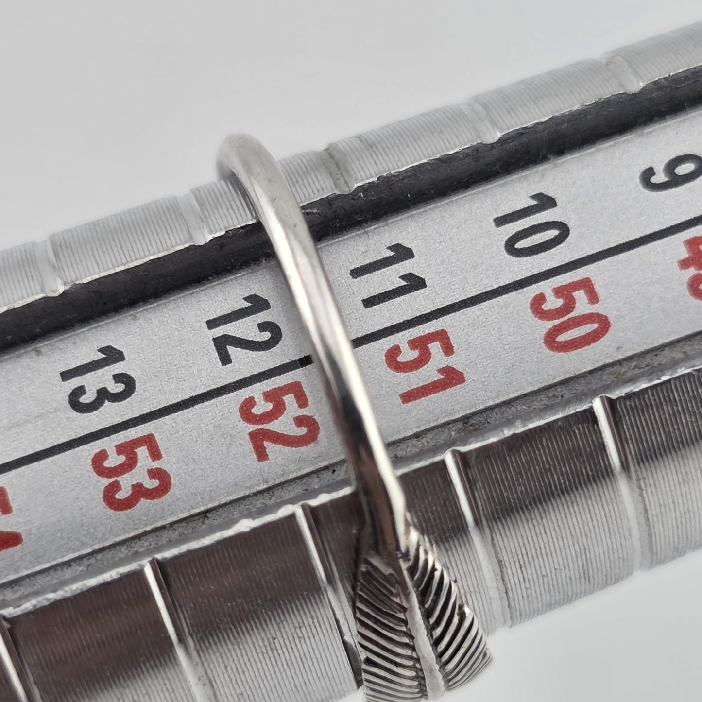 925 Sterling Silver Ring Tiny Feather Dainty Boho Minimalist Jewelry Size 5.75