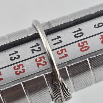 925 Sterling Silver Ring Tiny Feather Dainty Boho Minimalist Jewelry Size 5.75