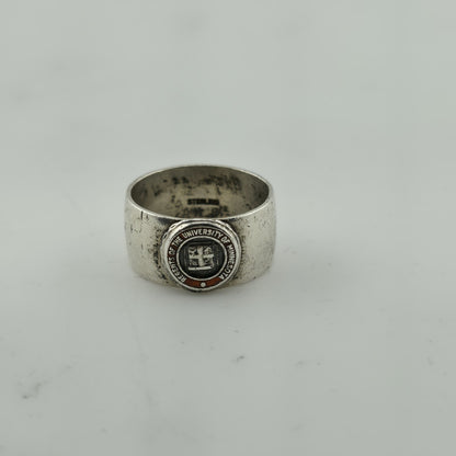 Regents of the University of Minnesota Signet Ring Size 5.5 Sterling Silver VTG