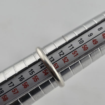 925 Sterling Silver Plain Band Ring Men Women Unisex Wedding Promise Minimal 6.5