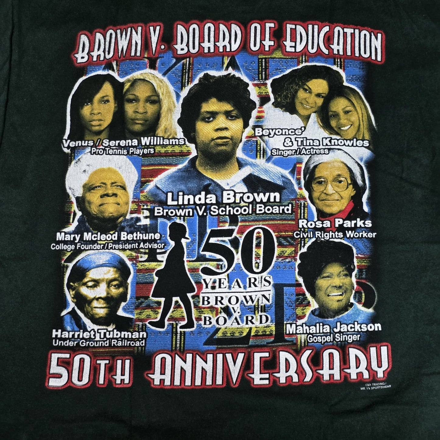 Positive women of the past present future 50 Years Brown V Board Shirt Large VTG