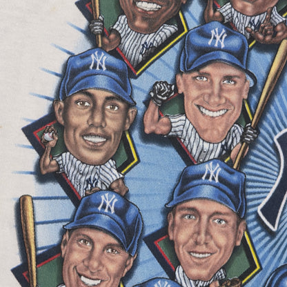 1999 World Series New York Yankees Shirt Mens 2XL White Double Sided Vintage