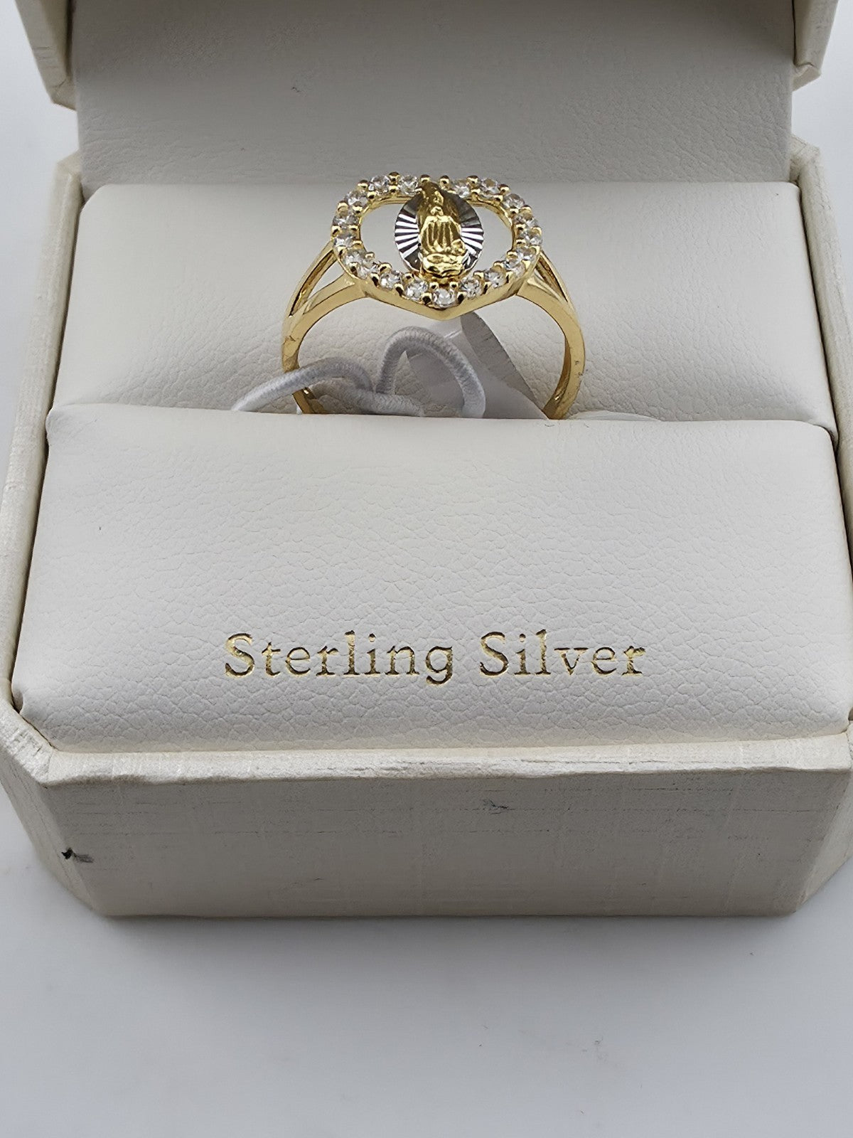 Cynthia Rowley Sterling Silver 925 Madonna Ring 7 Catholic Christian Jewelry New