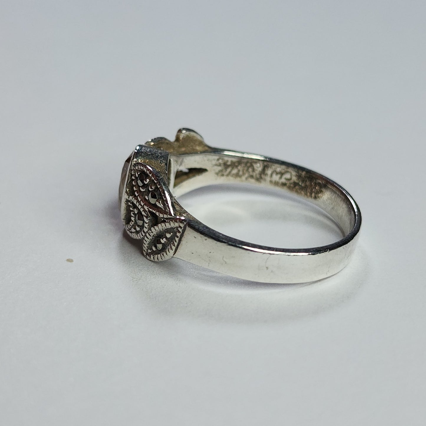 925 Sterling Silver Ring Citrine .925 Size 8