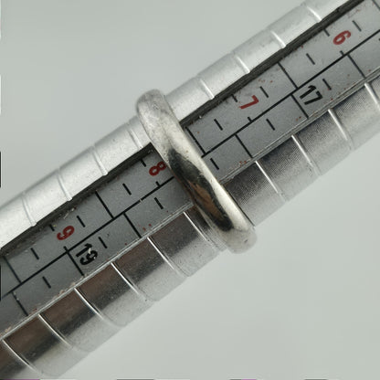 NICKY BUTLER NB Sterling Silver Green Purple  Gemstone Ring sz 7.75