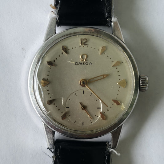 Omega Watch Ranchero Rare Movement 268 Manual Wind White Dial Vintage Working