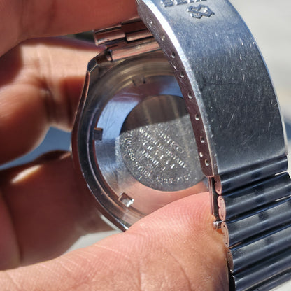 Seiko Helmet 6139-7101 Automatic Watch Chronograph 42mm Rare 1970's Vintage Work