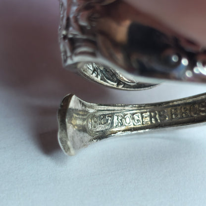 Rogers Bros 1847 Spoon Ring 925 Sterling Silver Size 6 Vintage Flatware Jewelry