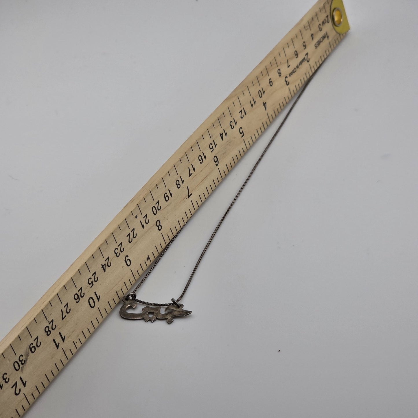 Sterling silver 925 necklace with a name Arabic Jasmine  18 Inches