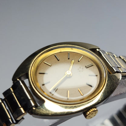 Eterna matic Watch sahida Brown Dial Womens Automatic Wristwatch 1960s Vintage