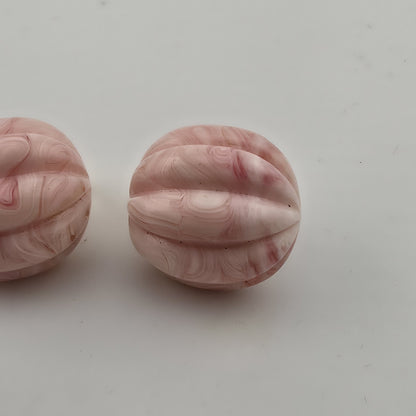 Avon Burst of Spring Pierced Earrings Pink Vintage 1988