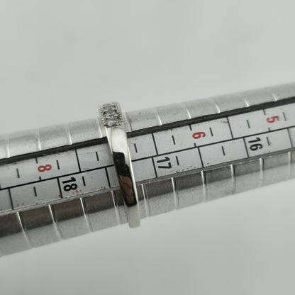 925 STERLING SILVER RING BAND WITH CZ STONE 7