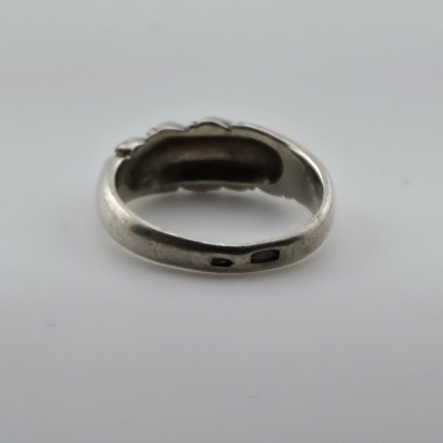 Vintage 925 Sterling Silver Twisted Rope Ring Women’s Statement Band Size 7.25