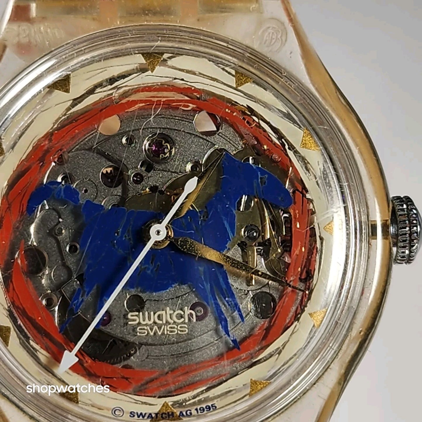 Swatch Vintage Rare Aniak Sak123 Automatic Swiss movement  23 Jewels EUC