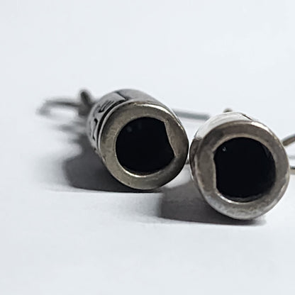 925 Sterling Silver Earrings Wine Bottles Hooks  Tarnish patina Tested