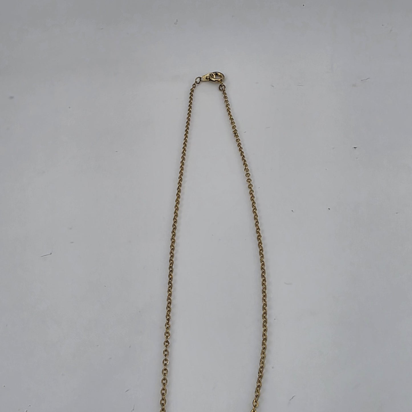 STERLING SILVER HEART Love PENDANT 925 W/ Gold Tone  CHAIN NECKLACE ICM