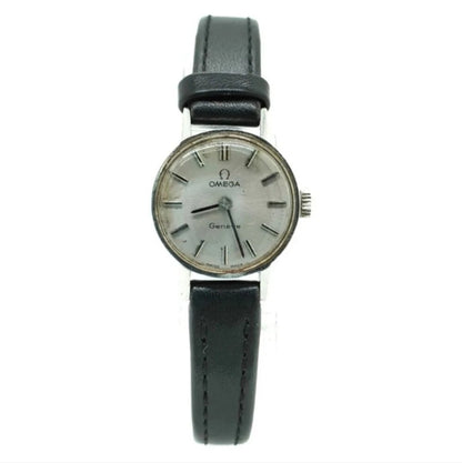 Omega Watch 511.0426 Geneve 19mm Women's Silver X Black manual 17 Jewels working